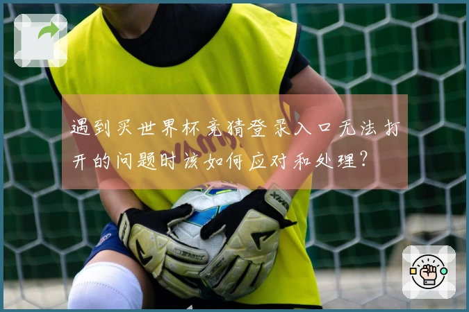 遇到买世界杯竞猜登录入口无法打开的问题时该如何应对和处理？