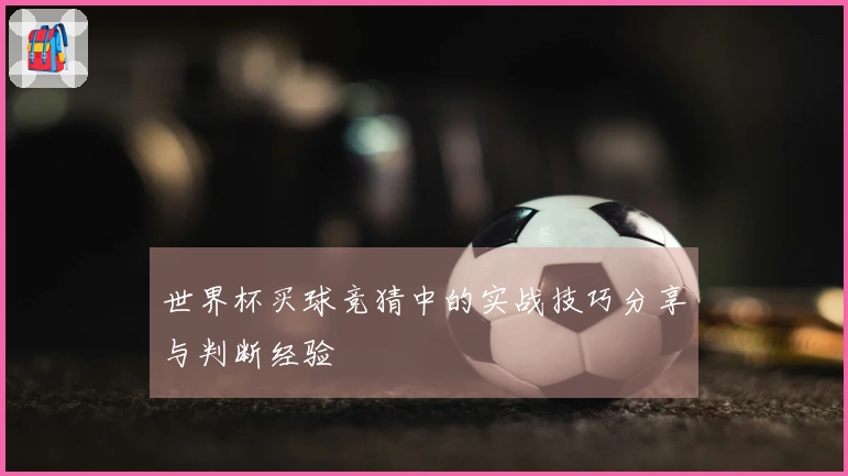世界杯买球竞猜中的实战技巧分享与判断经验