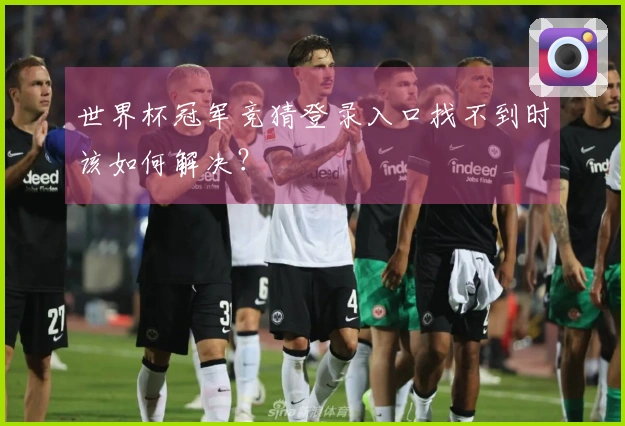 世界杯冠军竞猜登录入口找不到时该如何解决?